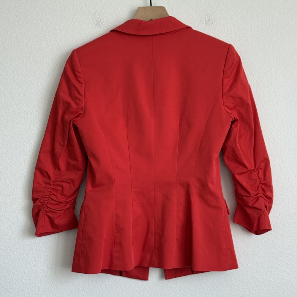 Y2K Bebe High Risk Red Blazer Single Button Office Siren Power Dressing Business - Picture 8 of 8
